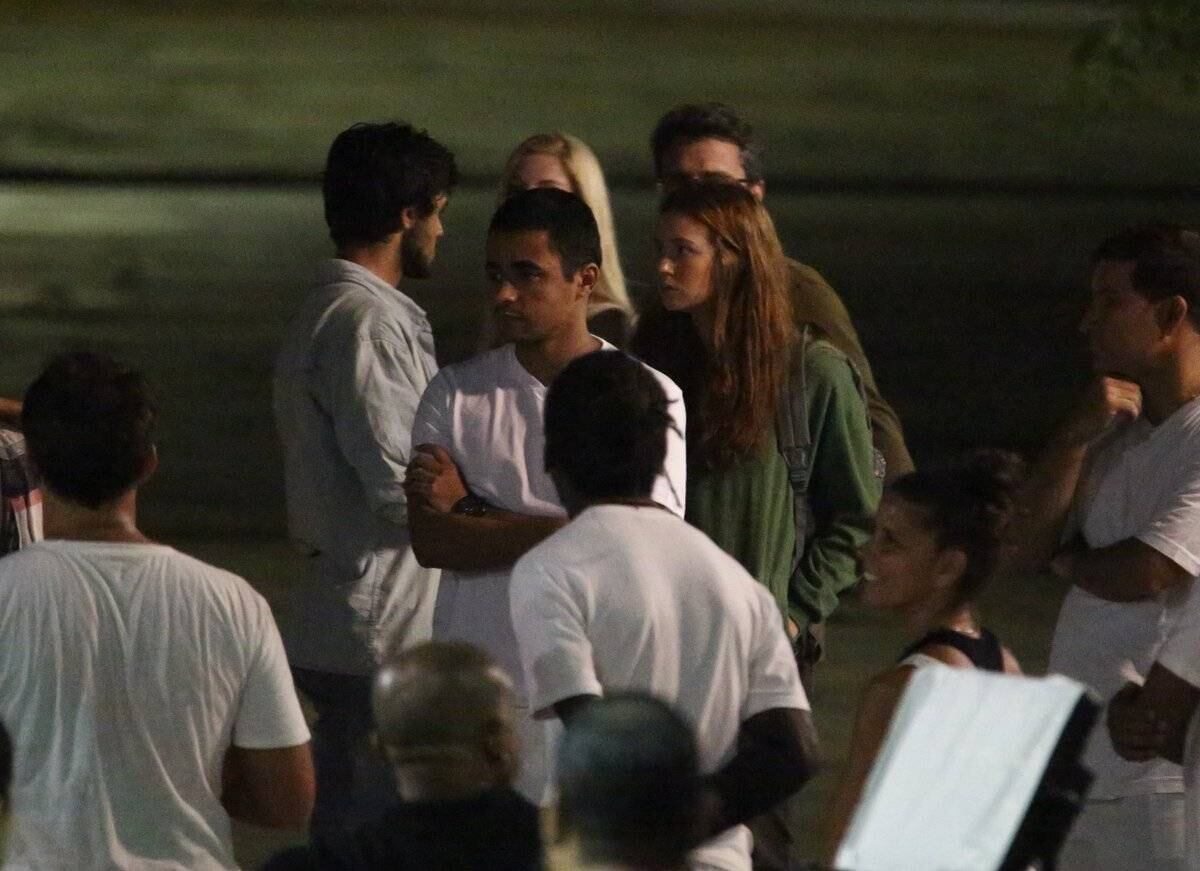 A cena em que a atriz gravou tinha uma roda de capoeira