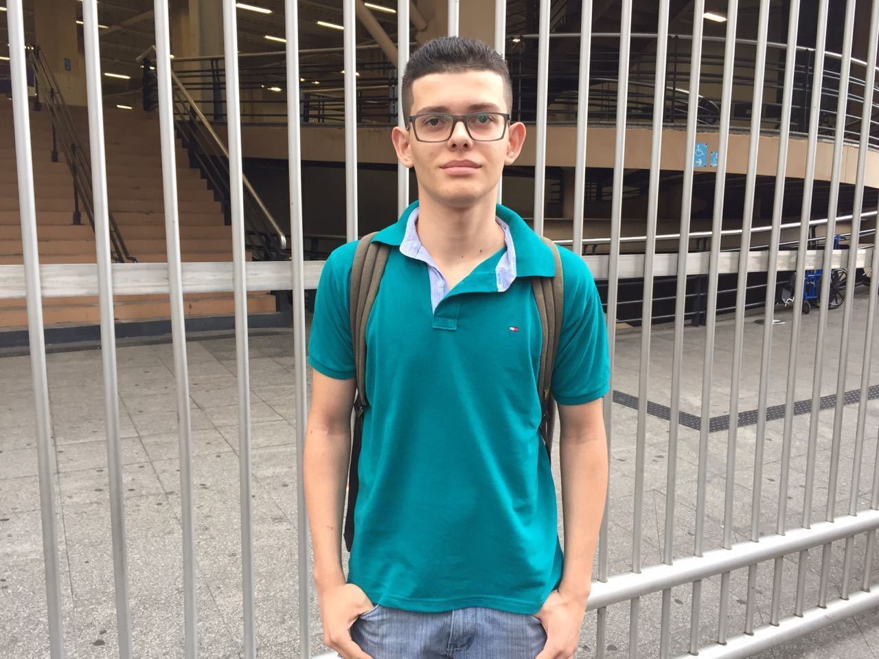 Prova foi difícil para o estudante Thiago Bonani, de 18 anos