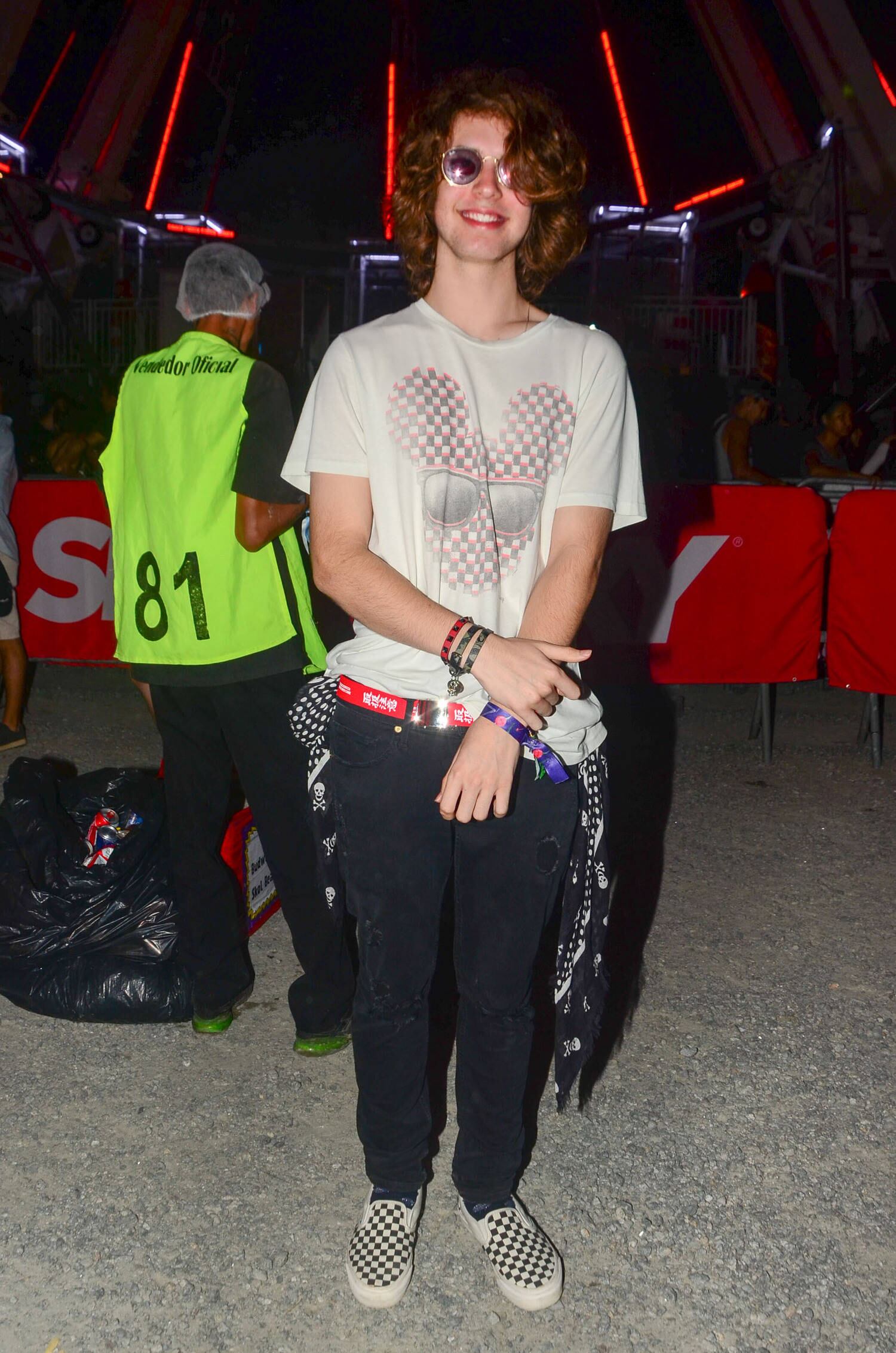 Lucas Jagger foi desacompanhado ao evento