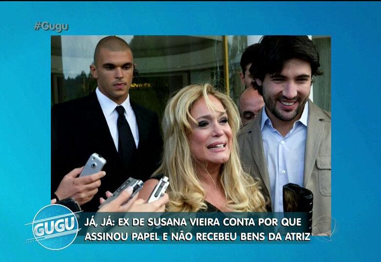 “Fui muito feliz com ela”, diz Sandro. Ele afirma ainda que via nela uma mulher “inteligente e interessante, com muitas histórias para contar, além de ser bonita”