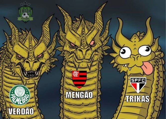 O apelido de Trikas já vem sendo motivo para zoeiras dos rivais com o São Paulo há alguns dias.