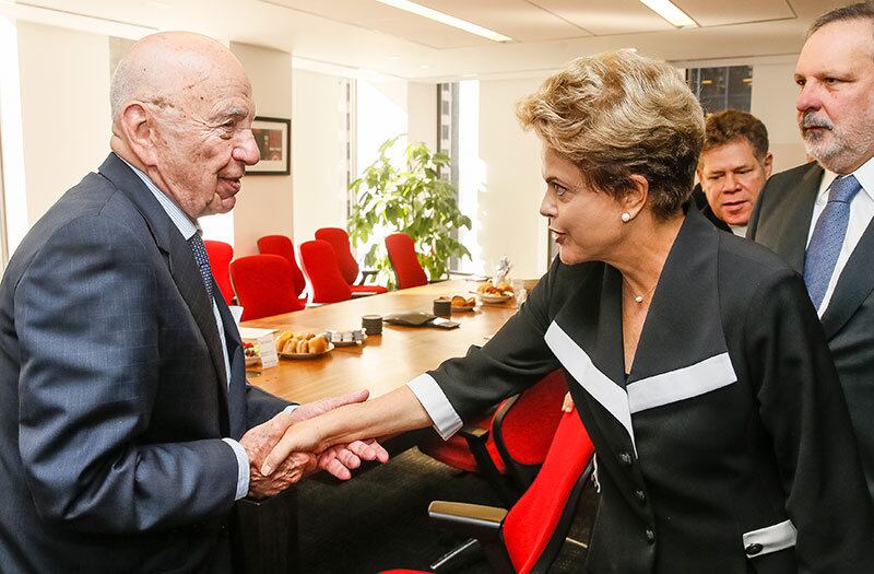 Dilma se encontrou com o empresário Rupert Murdoch do Grupo News Corporation em Nova Iorque