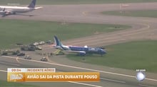 Aeronave sai da pista após pouso no Aeroporto de Boston, nos EUA