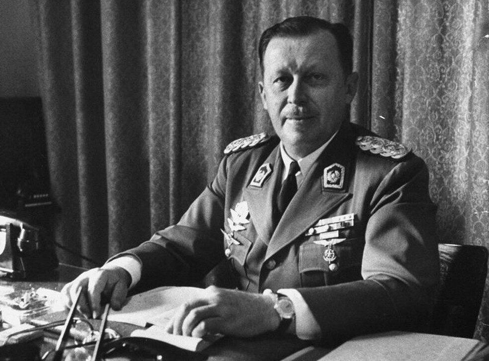 O ex-presidente paraguaio Alfredo Stroessner
