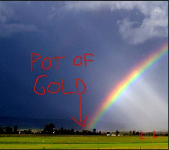 O tesouro no final do arco-íris
Filmes, desenhos animados, lendas... Todo mundo fala que existe um pote de ouro no final do arco-íris. Será que a Courtney conseguiu encontrar?
