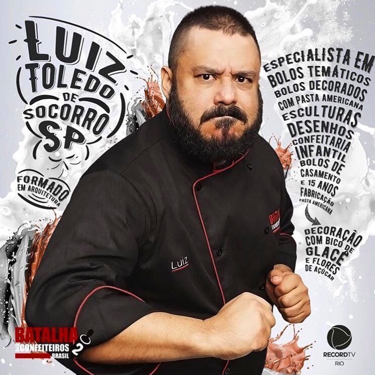 As especialidades de Luiz Toledo são muitas, entre elas, está a confeitaria infantil 