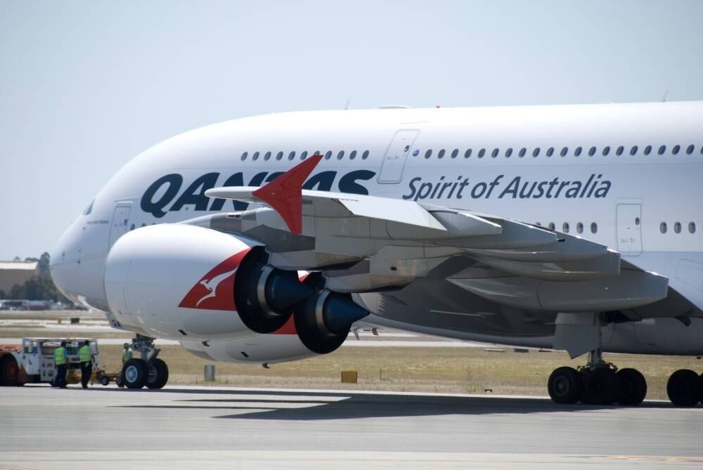Na Austrália, a Qantas tem 12 A380, que fazem voos internacionais