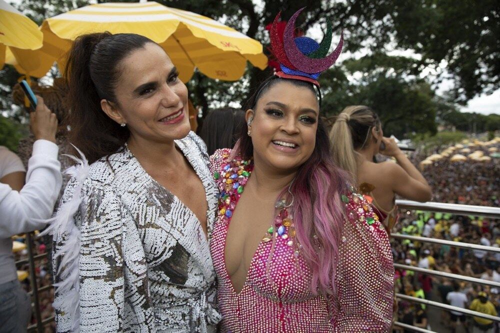 Além das duas, outras cantoras, como Gilmelândia, participaram da festa