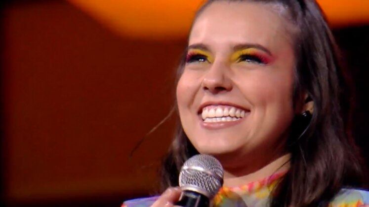 Na grande decisão da segunda temporada, Nina Guimarães apostou no rock n' roll e escolheu Piece of My Heart, clássico de uma das lendas do rock, Janis Joplin, e fez 74 pontos!