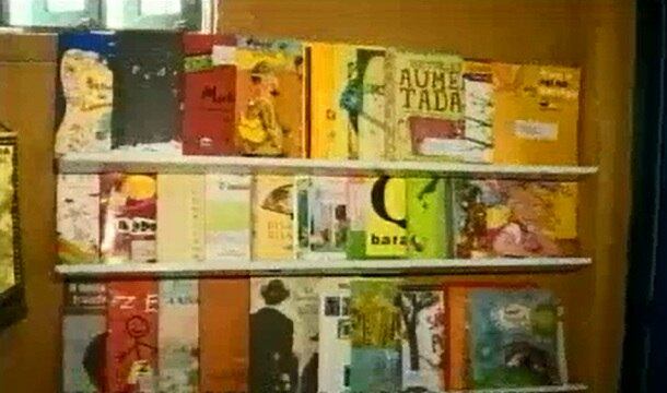 Na biblioteca há diversos tipos de obras literárias, seja brasileira ou estrangeira. Damasceno recebe doações frequentemente para deixar o acervo cada vez mais rico