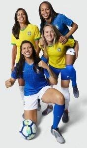 Nike lança camisas do Brasil a Copa do Mundo feminina