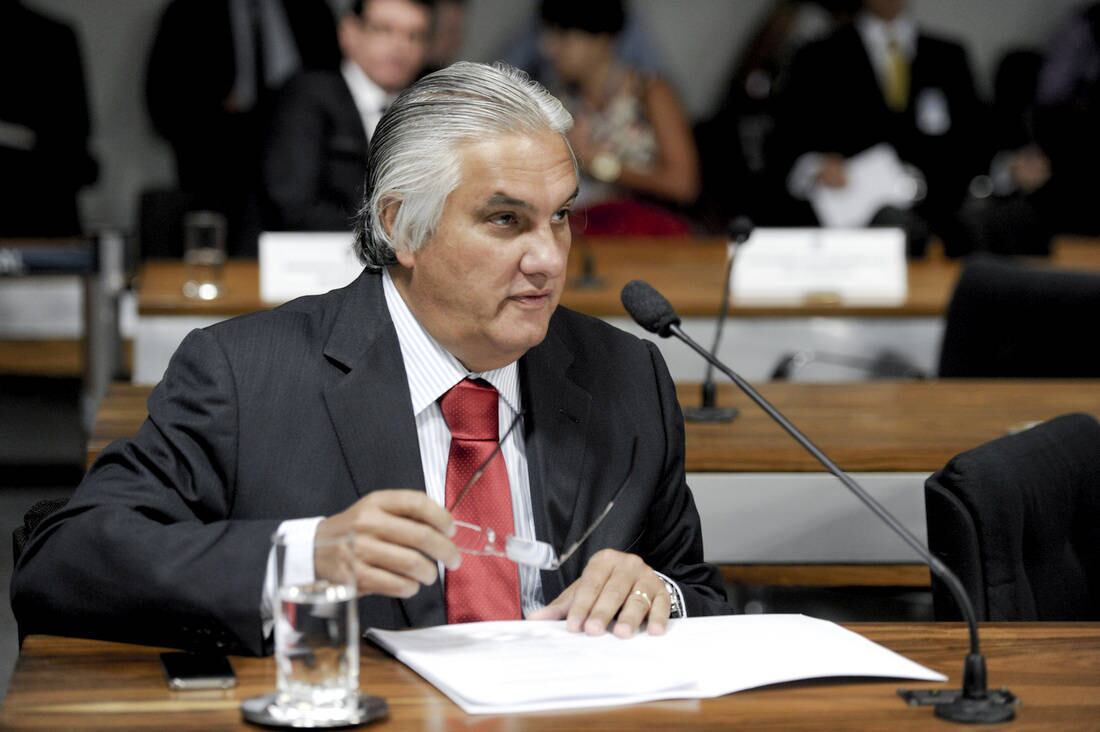 Senador Delcídio do Amaral (PT-MS) no Congresso