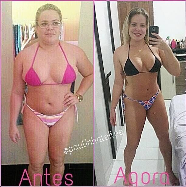 No Instagram, Paulinha Leitte aproveita para estimular seus seguidores a mudar de vida com uma mensagem de motivação e imagens de sua transformação.

— Bom dia, bom dia, bom
dia. Como segunda-feira é dia internacional de começar dieta, nada melhor que
postar um antes e agora para vocês... Muitas pessoas me perguntam: “Como você
conseguiu?” Foi quando eu parei de inventar desculpas para meu real problema
que era a comida, quando parei de dizer “mas eu quase não como”, sendo que só
não comia as paredes, sem nem porquê. Outra pergunta frequente: “Com qual dieta
você mais emagreceu?” Eu emagreci de verdade quando parei de procurar a dieta
milagrosa, a que emagrece rapidinho, porque existe até dieta que emagrece
rápido, mas ela faz o rebote depois. Aí você engorda o que tinha e o que não
tinha também. Eu fiz inúmeras dietas malucas antes, mas, se eu pudesse saber
tudo o que sei hoje lá no início, eu tinha começado com a dieta Dukan (o Google
tá repleto de tudo sobre ela). Mude seu estilo de vida que seu corpo muda junto
com você. Pare de pensar quanto tempo vai demorar para conseguir. Porque, se
você tivesse começado quando pensou pela primeira vez, estaria como está hoje?
NÃO né? Então, esqueça prazos, só estabeleça metas. Mais vale saber a direção
que está indo, do que a própria velocidade... Você não precisa que ninguém
acredite em você, precisa só de você, da sua vontade de chegar lá. Vão ter
inúmeros dias difíceis, cair, errar é humano, mas levantar e continuar é para
poucos, seja um desses poucos... Bora treinar?