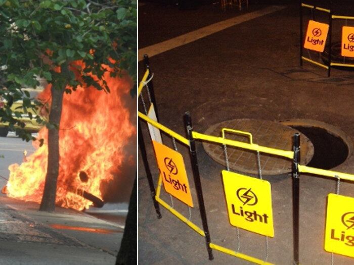 As calçadas do Rio de Janeiro se transformaram em um campo
minado durante o primeiro semestre de 2011. Casos de explosões de bueiros se
repetiam. Pedestres e motoristas ficaram feridos. A Light, empresa responsável
pela distribuição de energia em 31 municípios do Estado do Rio, foi multada em
R$ 6,6 milhões pela série de estouros