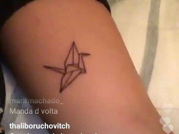 Sasha mostrou no Instagram sua nova tatuagem