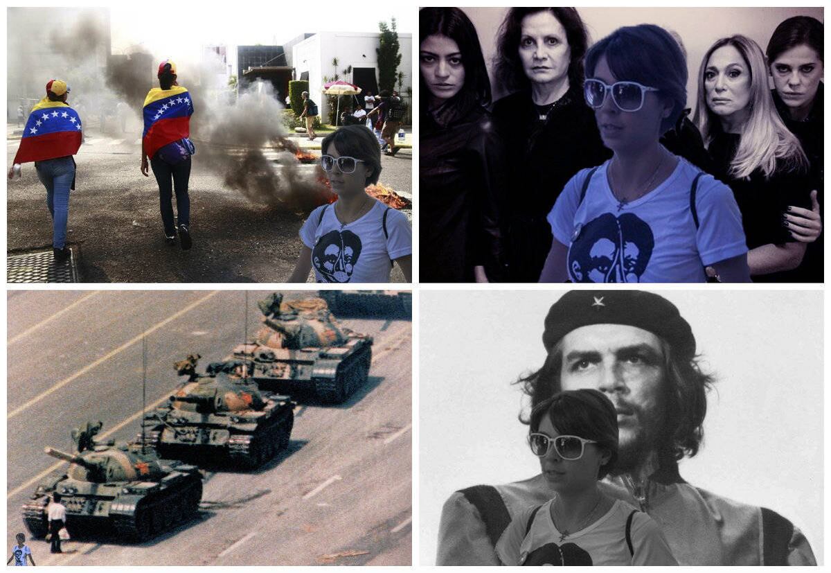 A ativista Elisa Quadros Pinto Sanzi, a Sininho, de 28 anos, ganhou fama
após os protestos no Rio de Janeiro que culminaram na morte do
cinegrafista da Band Santiago Andrade, atingido por um rojão 