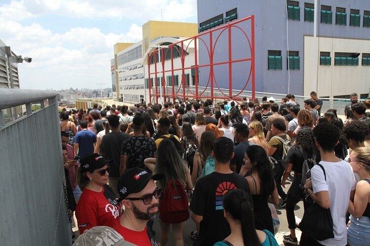 Candidatos no campus da Unip na cidade de Campinas (SP)
