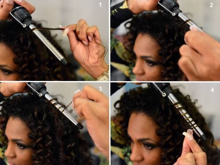 Assim como no passo a passo que você observa na imagem acima, o movimento que se faz com o aparelho é fundamental para o resultado final:
“Enrolar o fio em espiral é o diferencial para ter esse resultado, sempre da
raiz as pontas, dessa forma eles ficam bem juntinhos e volumosos”
Exclusivo: veja as primeiras imagens da ex-modelo Loemy em clínica de reabilitação
Léo Santana admite já ter usado anabolizantes: “Afetou a minha voz”
Assistente de palco Valeska Reis sensualiza nos bastidores do programa Hora do Faro