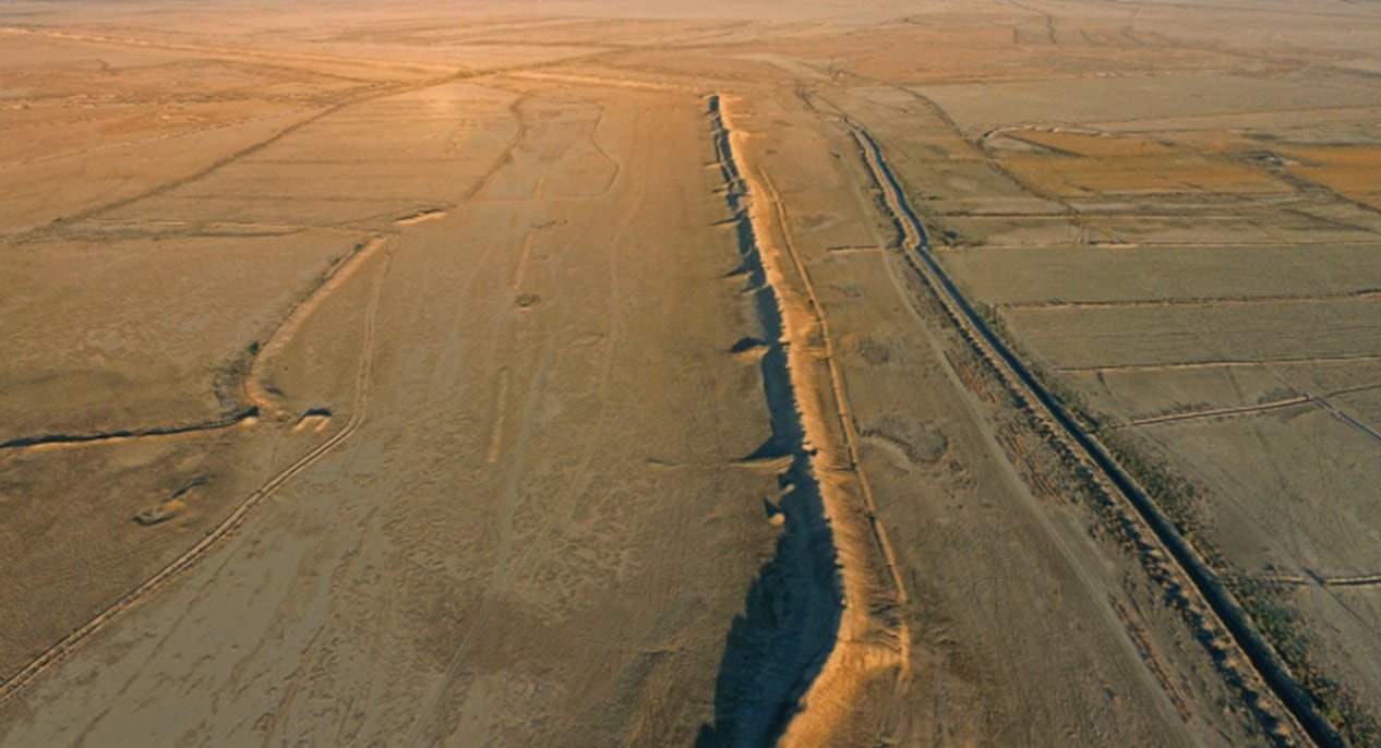 Vista das muralhas de Alexandria
