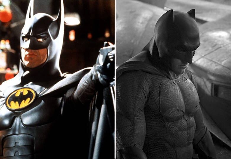 O Batman de Michael Keaton fez sucesso nos anos 80, e o mais recente é o Batman tristonho de Ben Affleck