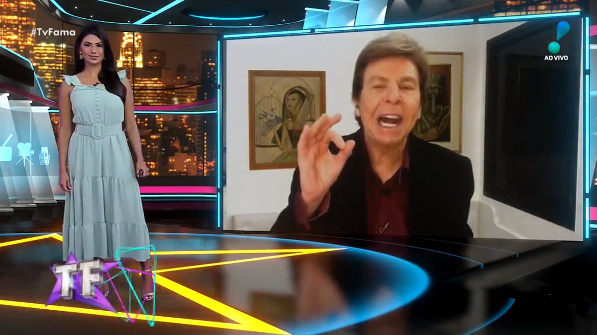 Flavia Noronha e Nelson Rubens trocaram farpas no 'TV Fama'