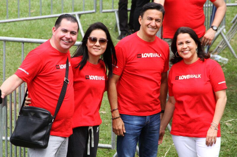 Foi um momento de encontro dos casais e também de amigos