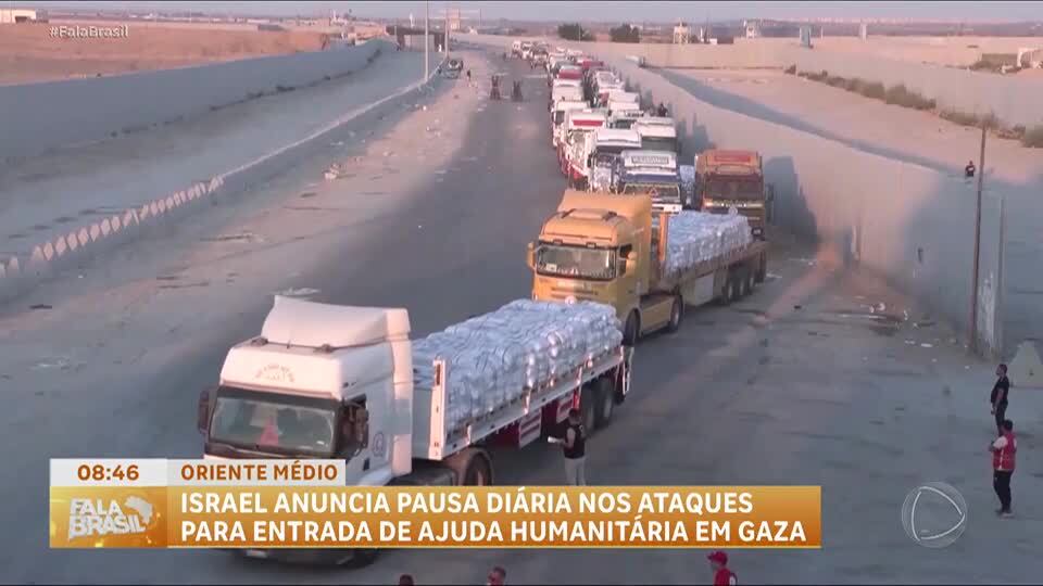 Exército de Israel faz pausa em ataques contra o Hamas para permitir entrada de ajuda humanitária