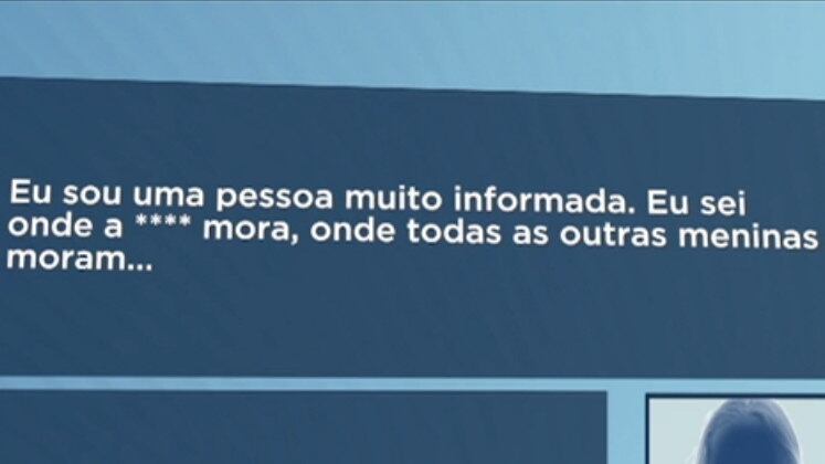 De todas as ameaças sofridas, uma chamou mais a atenção da advogada. Um homem, que não se identificou, chegou a ligar mais de 20 vezes para o número de celular de Maira e disse que tinha o endereço da casa dela e de todas as vítimas. "Tinha mensagens na minha caixa postal com ameaças bastantes explícitas contra mim".