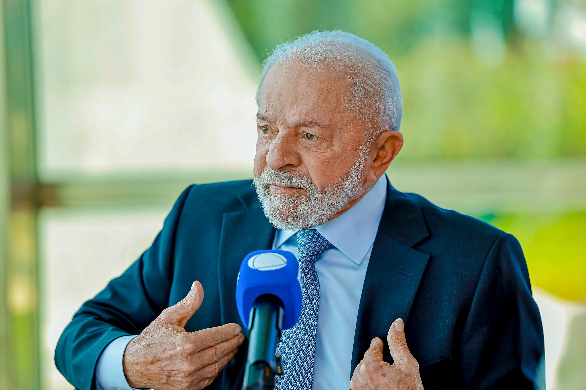 O presidente Lula em entrevista à RECORD