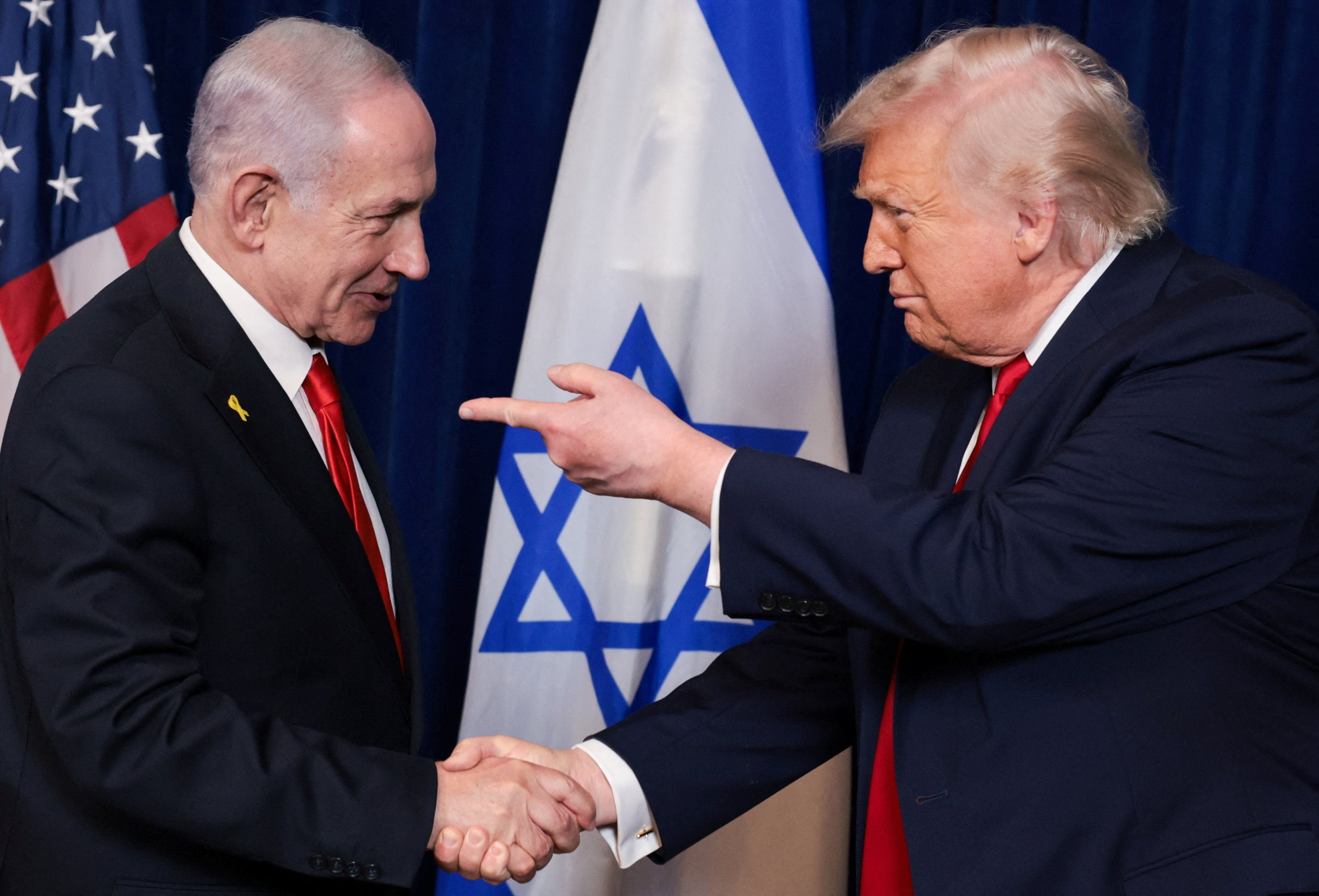 A reunião privada entre Trump e Netanyahu durou quase três hora