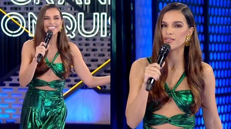 Bora de lookinho verde babadeiro para encerrar a semana? Na noite de Donificação da Mansão, Mari escolheu um vestido com tecido brilhoso que deixa boa parte do colo à mostra, bem do jeito que ela ama usar! O maxi brinco dourado trouxe um ponto de luz para o rosto e contrastou com a make elegante em tons de nude. Mais um visual cheio de personalidade, concorda? 

A Grande Conquista vai ao ar de segunda a sexta, às 22h45; aos sábados, às 22h30; e aos domingos, a partir das 23h, na Record TV. Assine o PlayPlus e tenha acesso à transmissão 24 horas e a conteúdos extras do reality. Conheça também a Rede da Conquista, a comunidade dos fãs do programa
