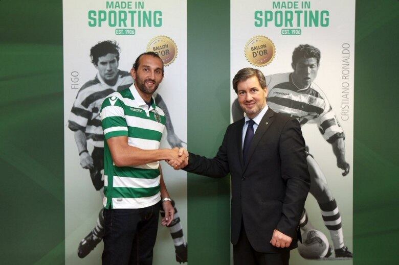 Hernán Barcos assinou contrato de um ano e meio com o Sporting