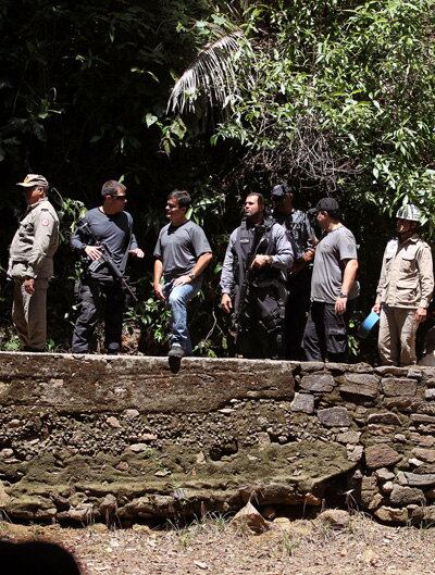 Os policiais estiveram em reservatórios d'água onde os restos mortais de Amarildo poderiam ter sido lançados