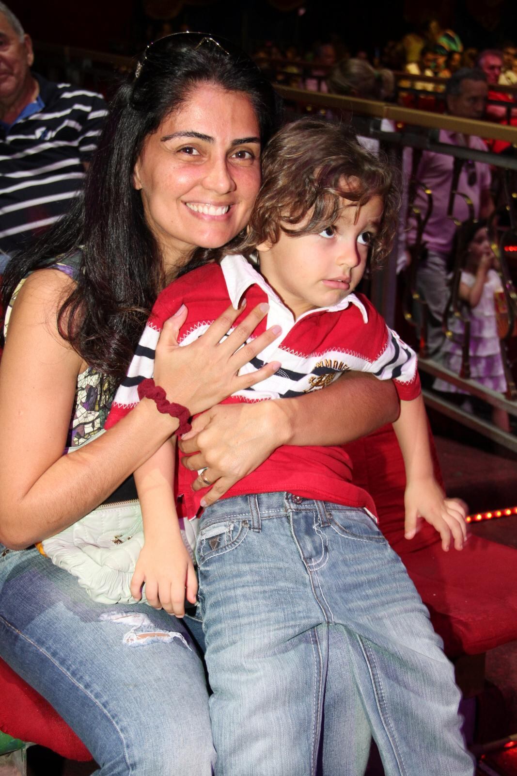 

Patrícia França também levou a filha ao circo


