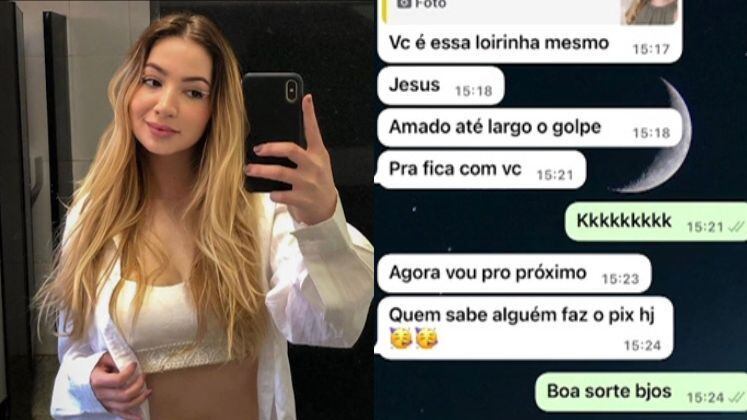 Priscila Campolim Campos, de 20 anos, recebeu uma mensagem de um suposto funcionário de um banco dizendo que sua compra foi aprovada. Entendendo a tentativa de golpe, a estudante rebateu e durante a conversa com o golpista, acabou sendo paquerada por ele. O Balanço Geral acompanhou o caso; entenda
