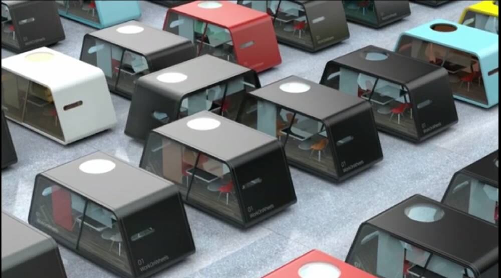 Não será necessário ir até o escritório - ele virá até você. Caso precise de um lugar para trabalhar ou fazer uma reunião presencial, será possível "chamar" salas móveis até sua casa