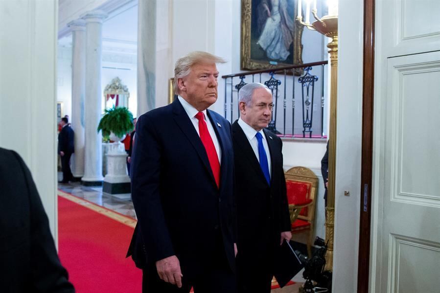 Trump e Netanyahu lançaram plano de paz
