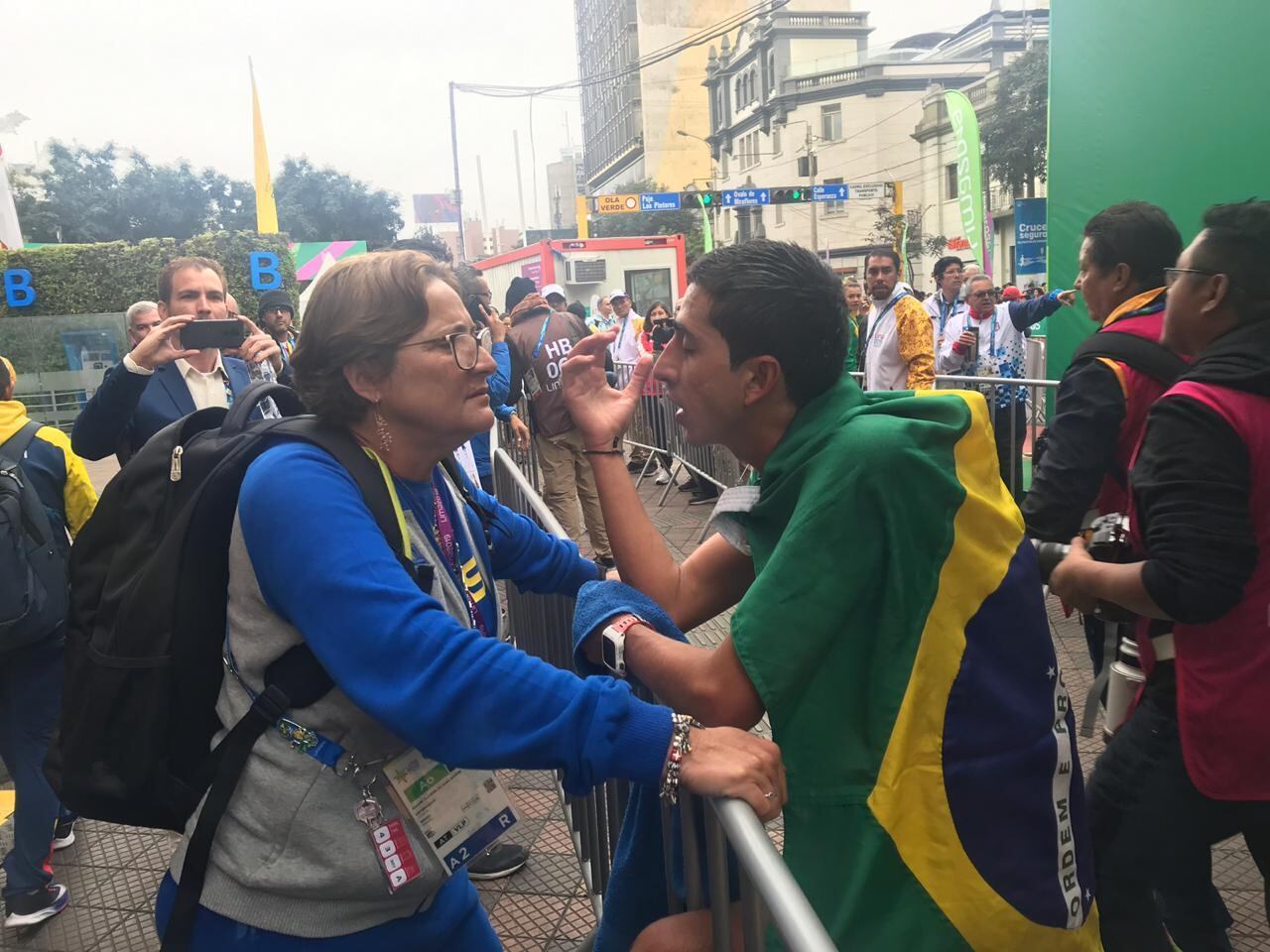 Caio Bonfim conseguiu a prata na marcha atlética do Pan de Lima