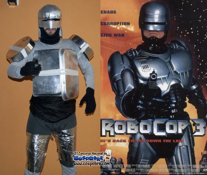 Dava para assar meia dúzia de fornada de pão de queijo com a fantasia desse Robocop, mas que ficou legal, ficou! Essse cosplay costuma render altas produções. Mas a gente gosta das mais toscas e engraçadas. O clássico site Cospobre.com elegeu as maiores figuras nesse ramo. São os melhores "piores cosplays" do mundo