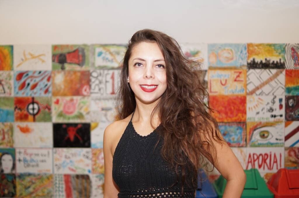 Quem também marcou presença foi a atriz peruana Marba Goicochea
