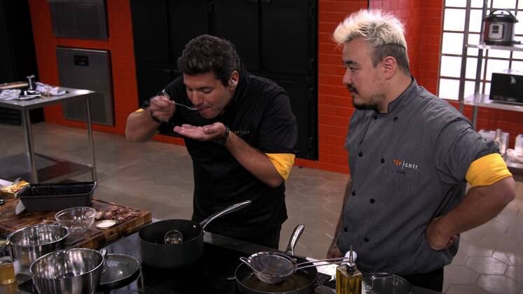 O chef usou a estratégia de tentar confundir os jurados e fazer o prato com uma técnica mais francesa, na fisionomia, no nome e no gosto