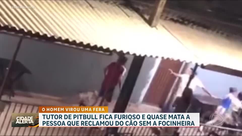 Tutor de pitbull sem focinheira ataca homem em bar após reclamação