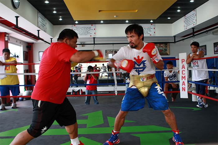 "Estou treinando há muito tempo, para provar que eu ainda posso lutar entre a elite [do boxe]", revelou Pacquiao