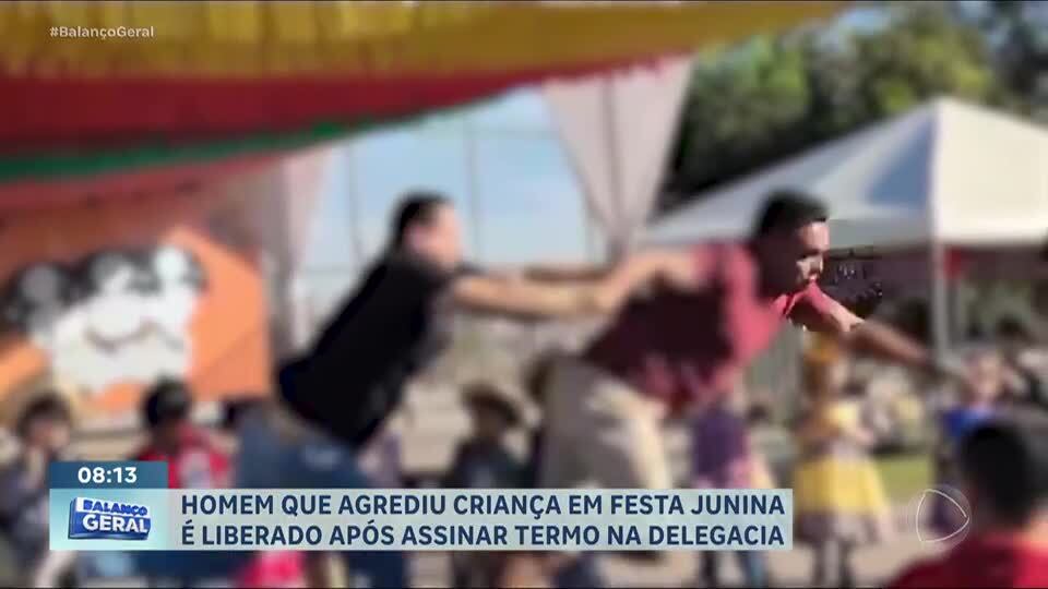 Homem que agrediu criança em festa junina é liberado após assinar termo na delegacia no DF