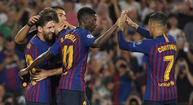 Barcelona 4 X 0, na oitava tripleta de Messi em 127 partidas de Champions