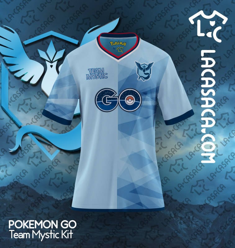 Os criadores do uniforme do time Articuno escolheram o azul claro para fazer referência à neve, uma vez que o Articuno é um pokemon de gelo