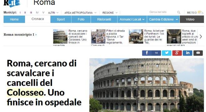 Imprensa italiana destacou incidente envolvendo brasileiros
