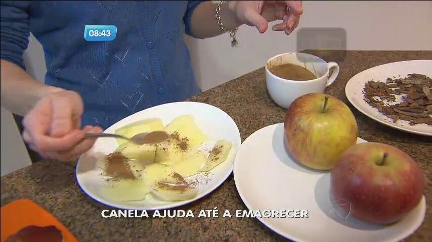 Uma receita bem simples, é colocar canela em pó em frutas como maçã e banana e levar ao microondas 

No R7 Play você pode assistir ao SP no Ar na íntegra! Clique e experimente de graça! 
