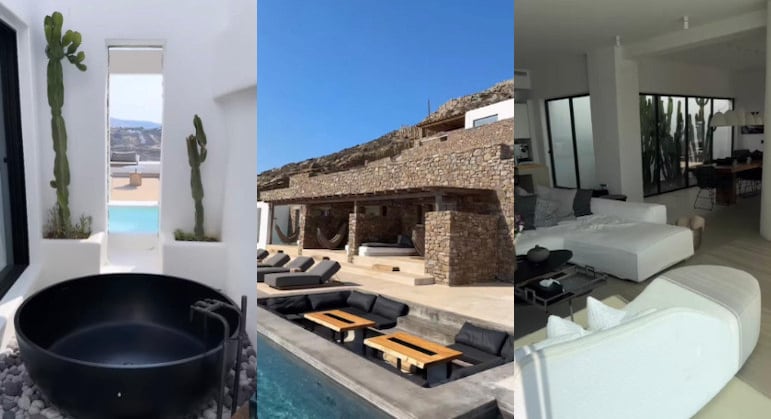 A cantora Juliette, que está viajando de férias pela Europa com Anitta, Jade Picon e Vivi Wanderley, fez um tour pela mansão em que está hospedada em Mykonos, na Grécia. O imóvel luxuoso fica em uma colina, com uma vista espetacular para o mar. A paraibana mostrou todos os detalhes através dos Stories, no Instagram; confira