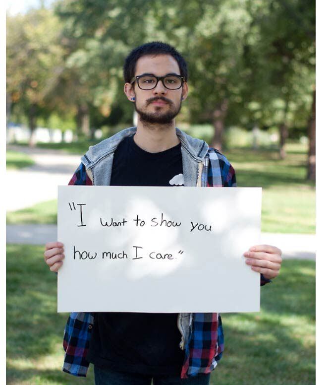 

“Eu quero te mostrar o quanto eu me importo”

